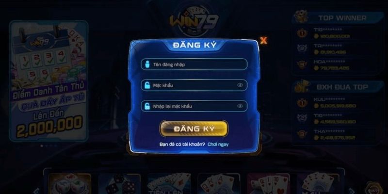 Top các trò chơi cá cược siêu HOT dành cho anh em bet thủ khi đăng ký Win79